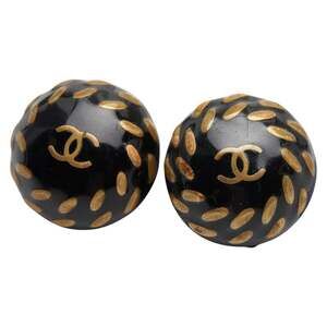 Chanel Cc Logo Round Clip-On Earrings #229119C62B